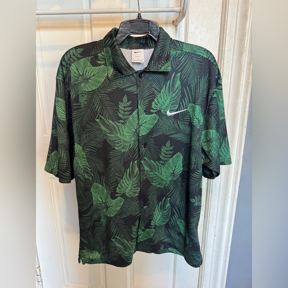 Nike floral button up